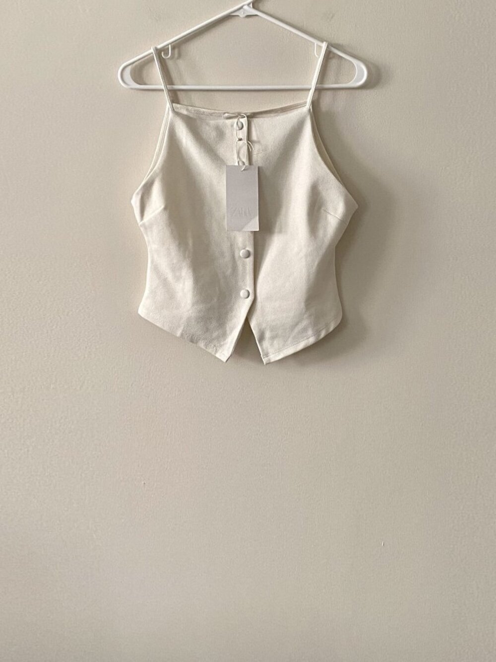 Zara Botton Down Knit Vest NWT - Picture 4 of 7